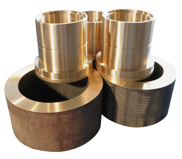 NE-Metall Gleitlager nach DIN ISO 4397 oder nach Kundenzeichnung.